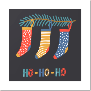 Christmas socks Posters and Art